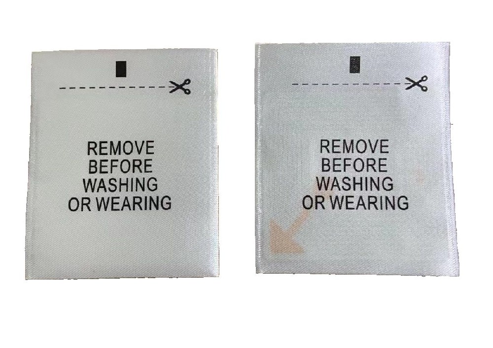 EAS 8.2 MHZ Security RF Anti-theft Woven Clothing Label Sew-in label With RF Label