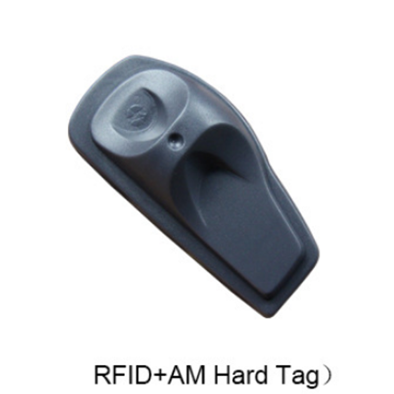 Rfid and Eas AM hard tag UHF + Dr 58khz Shoe shape Anti theft Tag for clothing